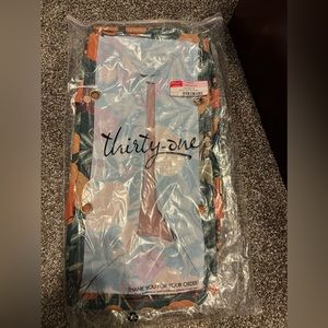 Thirty-One Large Utility Tote in Pumpkin Floral